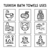 Deerlux 100% Cotton Turkish Bath Towel, 40 x 70 Diamond Peshtemal, Blue QI004004.BL